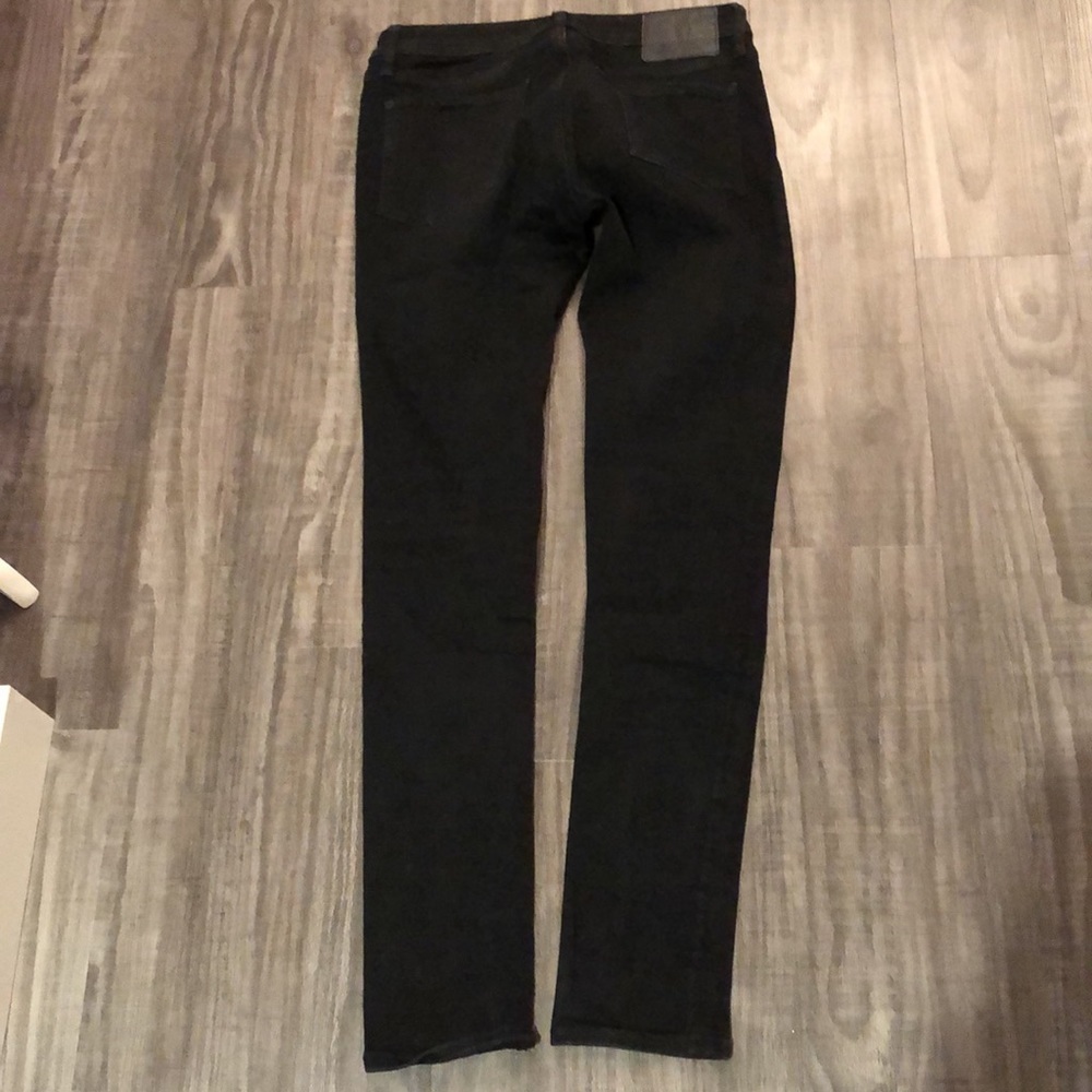 Jack & Jones Liam Black Distressed Jeans 32x34 | Slim Fit Stretch Denim - Picture 2 of 5